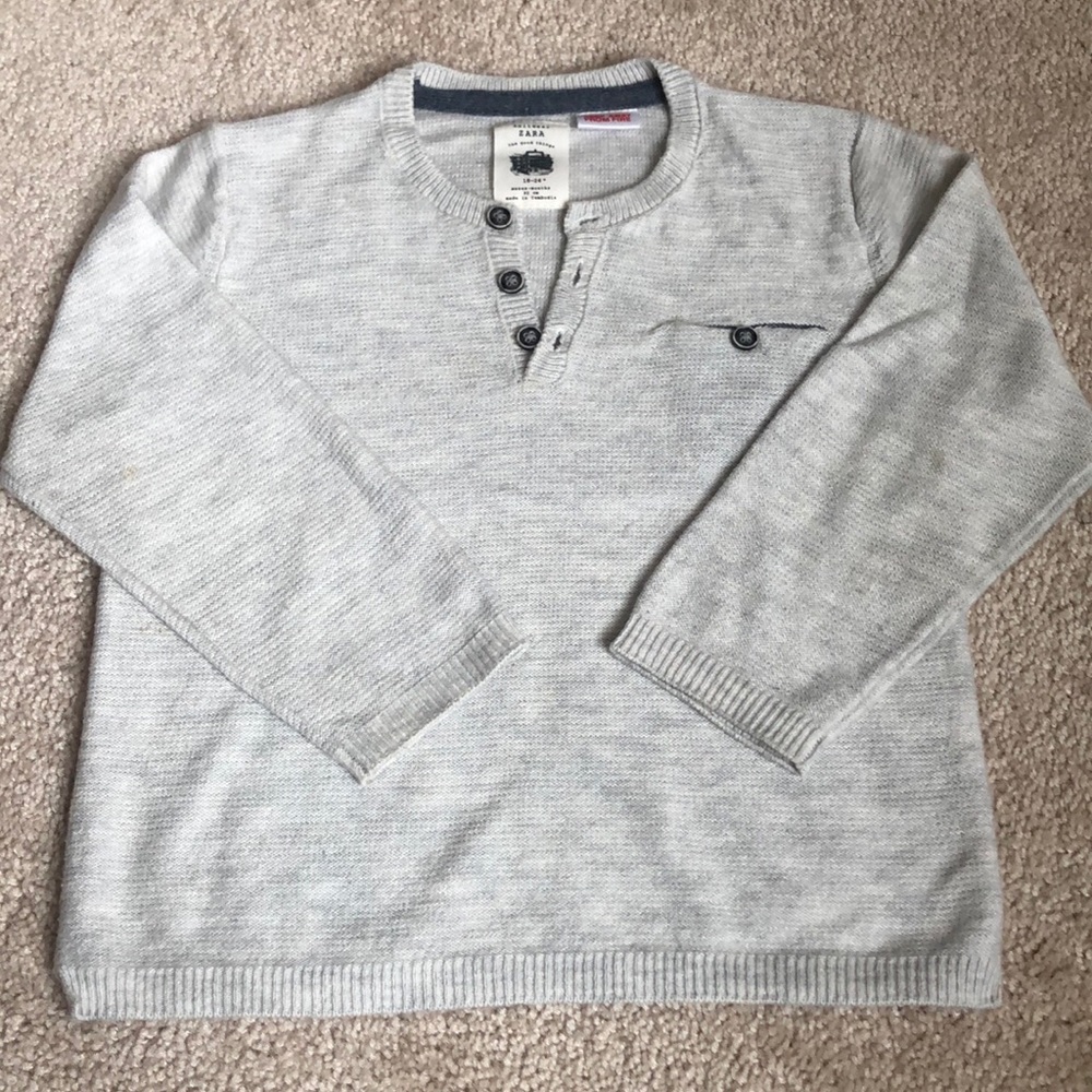 Zara 100% merino wool baby boys sweater 18-24mo